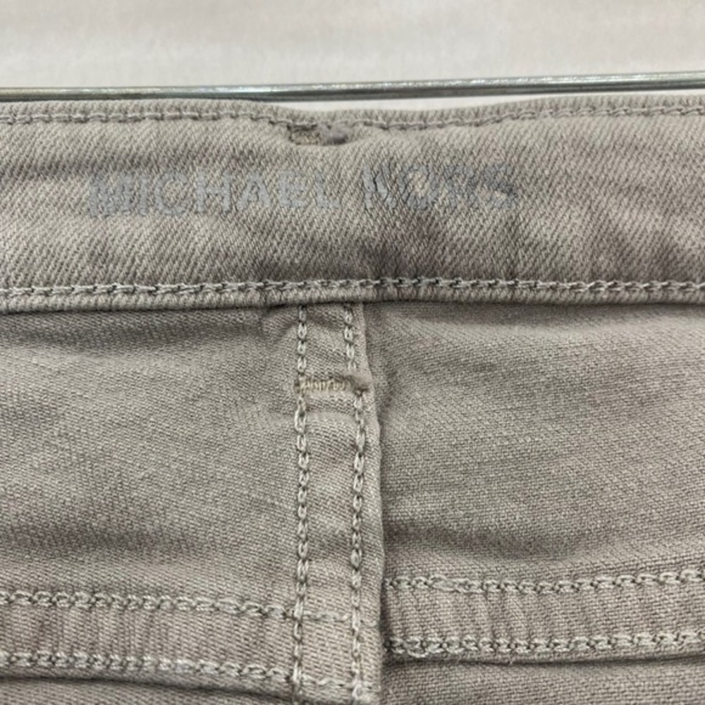 Michael Kors Gray Denim Pants Zipper Pockets Skinny Jeans Size 8 - Picture 10 of 12